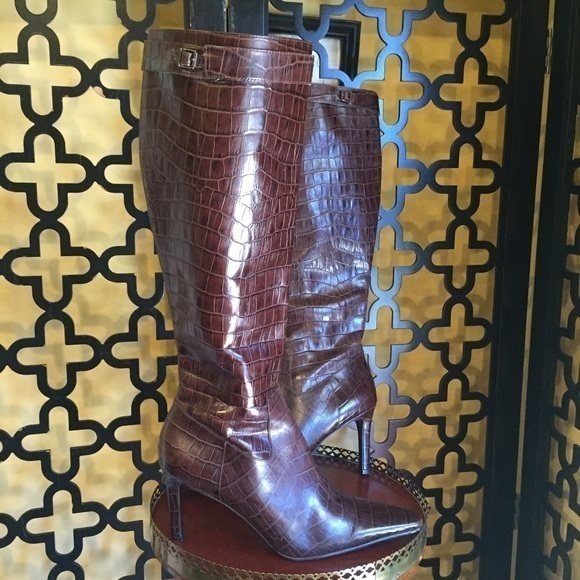 Vintage Ralph Lauren  ANTONELLA Leather Boots Size‎ 9 - Picture 1 of 4